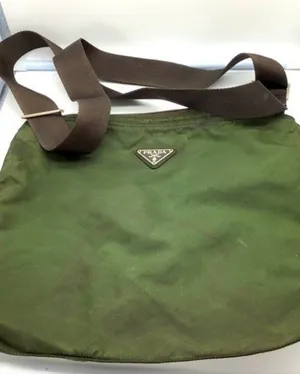 Authentic Vintage Prada Green Nylon Shoulder Bag | Serial 31 | As-Is thumbnail 1