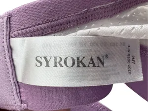 Women's Purple Syrokan Bra with Light Lavender with mesh Trim thumbnail 3