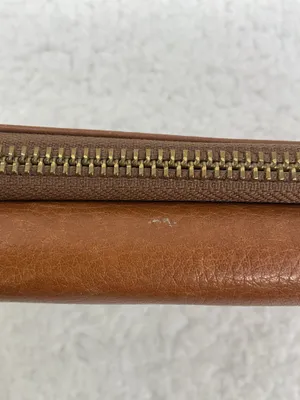Fossil Brown Leather Wristlet Wallet thumbnail 8