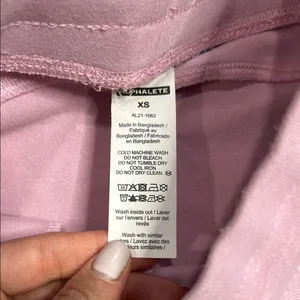 Alphalete Pink Athletic Shorts with Elastic Waistband and Drawstring thumbnail 6