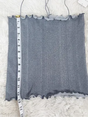 FREE PEOPLE Intimately Better This‎ Way Cami Gray Medium Large Strappy Tank New thumbnail 8