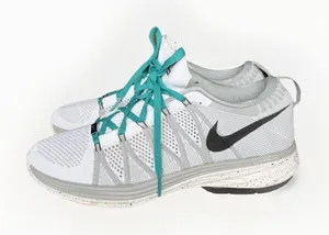 Nike Flyknit Lunar 2 Women's US 10 White Gray 677150-001 Running Shoes thumbnail 1