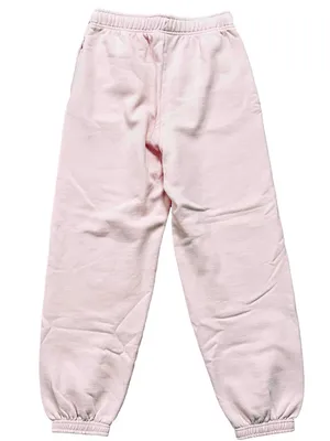 KUT from Kloth & SO Boyfriend Fit High Rise Cozy Fleece Jogger Sweatpants Pink Medium thumbnail 2