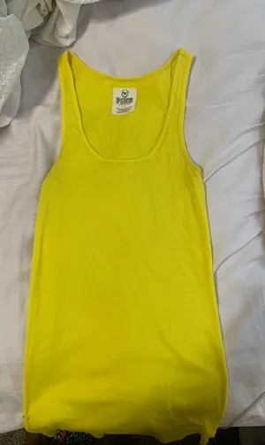 PINK Victoria’s Secret Yellow Tank Top thumbnail 1