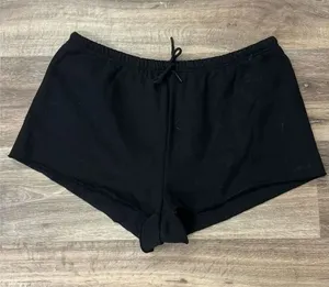 Aritzia Sweatfleece Cozy Fleece Black Shorts Women’s XL thumbnail 1