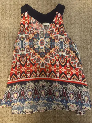 Sophie Rue Sleeveless Top Large Bandana Multi-Print thumbnail 1