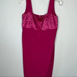 Vintage Beaded Magenta‎ Dress thumbnail 7