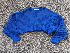 Altar’d State Chenille Cropped Sweater thumbnail 1