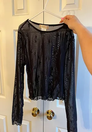 Altar'd State sheer star top thumbnail 1