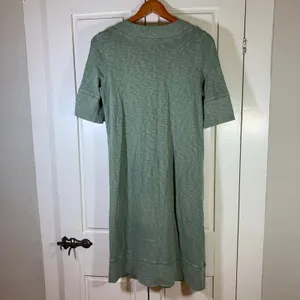 The Territory Ahead Sage Green Cotton Button Front Midi‎ Dress Women's Size S thumbnail 2