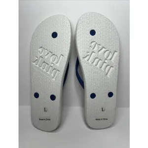 Victoria's Secret PINK Flip Flops Large Collegiate‎ Pennant Love Spirit New thumbnail 6