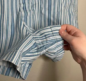 striped paper bag waist mom shorts size 14 thumbnail 6