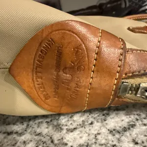 Vintage King Ranch Canvas Leather La Bolsa Bag‎ STAMPED JJ Kingsville Texas thumbnail 3
