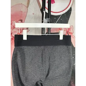 Ann Taylor Mid Rise Gray Fleece Like Trousers Pants Sz M thumbnail 5