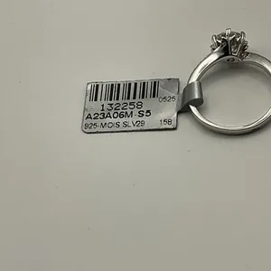 1.1ct Moissanite Solitaire Ring 925 Sterling Silver Size 5.5 thumbnail 4