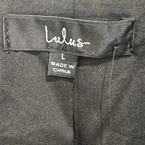 NWT Lulus Celebratory Sweetie Feather Crop Blazer Large Black Cocktail Party thumbnail 10