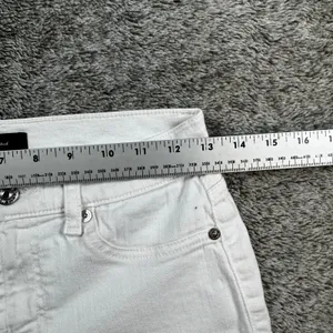 7 For All Mankind Skinny Denim Jeans Women's 26 White thumbnail 3