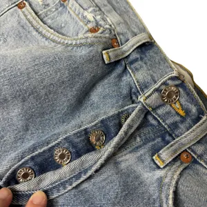 Agolde Parker Denim Shorts Size 25 Blue Distressed Frayed Cutoff High Rise thumbnail 8