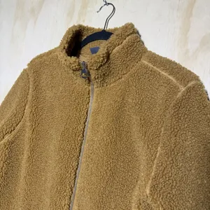 H&M Sherpa Fleece Jacket Men's Large‎ Brown Full Zip Teddy Coat Cozy thumbnail 2