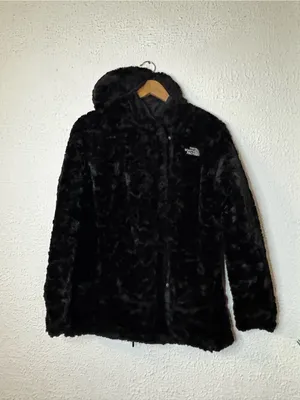 The North Face Mossbud Swirl Reversible Black Hooded Quilted Parka thumbnail 7