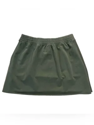 Offline by Aerie Green Skirt Size Medium Elastic Waistband Pockets Stretch Comfy thumbnail 4
