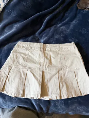Aeropostale Skirt Mini Pleated Tan thumbnail 5