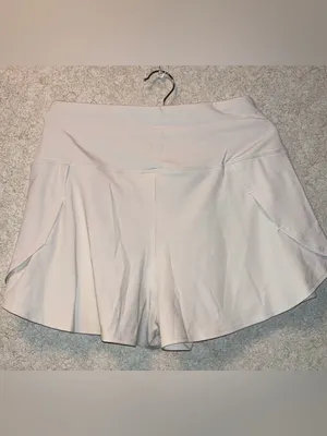 Everyday White Athletic Drawstring Shorts for Women thumbnail 2