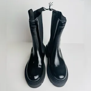 & Other Stories Chunky Platform Chelsea Leather Boots thumbnail 2