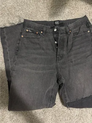 BDG Patchwork Black Jeans thumbnail 2