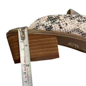 Chinese Laundry Snakeskin Pointed Toe Low Block Heel Mule Slides 7.5 thumbnail 10