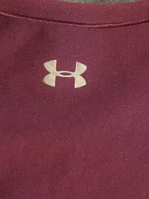 Womens XS Under Armour Athletic Short Sleeve Twist Front Crop Top-burgundy thumbnail 7