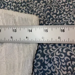 Tube Top Y2K White Textured Crinkle Strapless Minimalist Medium Boho thumbnail 3