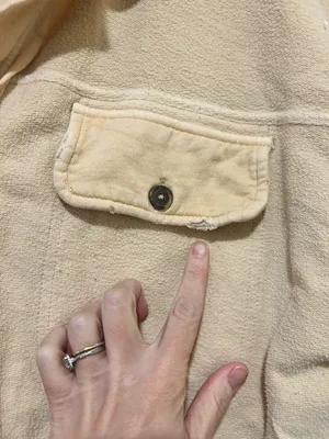 Free People Ruby Fleece Oversized Shacket in Tan Size Large thumbnail 3