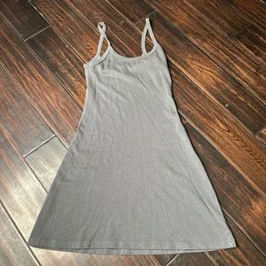 Spaghetti strap mini dress Los Angeles Apparel California basics classic cotton thumbnail 1