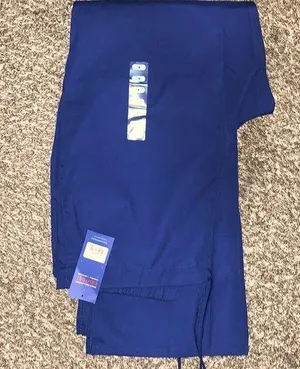 Cherokee NWT scrub pants flare leg drawstring front elastic back woman sz LARGE thumbnail 1