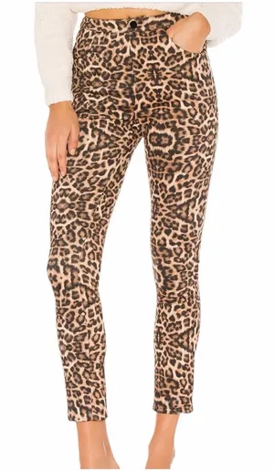 NWT Superdown Leopard Print Pants Size Small thumbnail 1