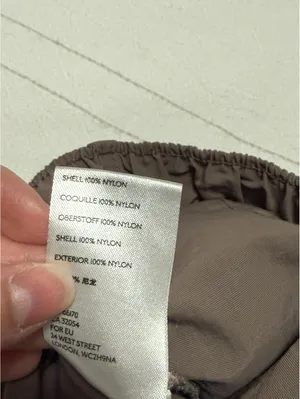 Urban Outfitters BDG Nylon Cargo Pants Women's S Taupe Elastic‎ Waist Wide Leg thumbnail 6