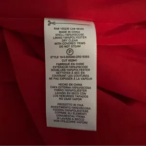 Equipment Femme Short Faun Red Twist Knot V Neck Midi Dress NWT Size 6 thumbnail 14