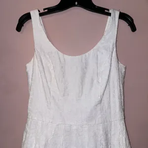 White Posey Lace Sleeveless Fit & Flare Mini Dress Size 2 thumbnail 6