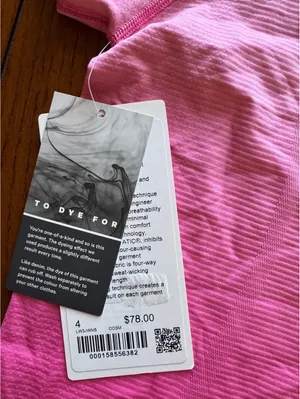 Lululemon Swiftly Tech Short Sleeve 2.0 Ombré Dye Strawberry Size 4 NWT thumbnail 4