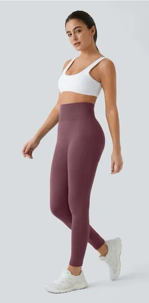 Halara 08HBB.- OneForm Seamless Flow High Waisted Ruched Plain Leggings. thumbnail 1