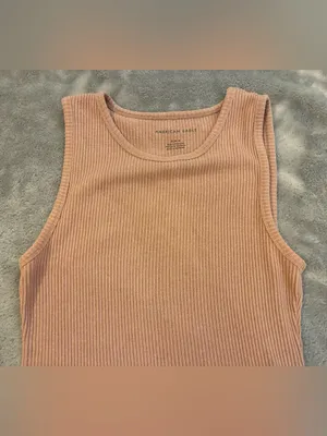 Women’s American Eagle Outfitters Ribbed Peach One-Piece Bodysuit Size Medium thumbnail 3