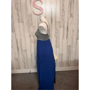 Blue maxi dress size small thumbnail 3