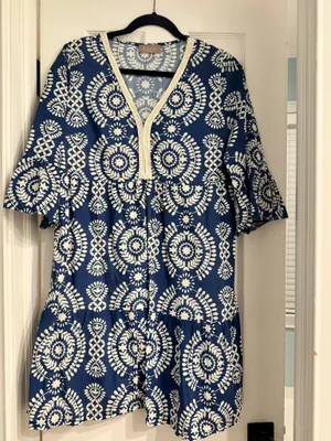 Womens Blue Dress Size L thumbnail 1