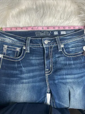 Miss Me Jeans Women's Size 30 Embroidered Embellished Pockets Slim Bootcut Jeans thumbnail 14