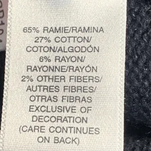 Susan Bristol Vintage Black Floral Embroidered Cotton Cardigan Dark Romance Knit Sweater thumbnail 9