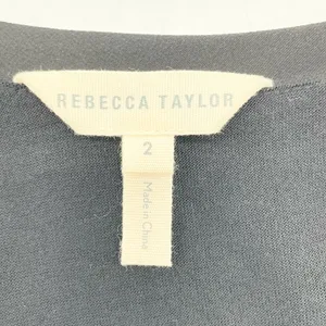 Rebecca Taylor Studded Silk Sleeveless Top Women Size 2 Chic Goth‎ Edgy Urban thumbnail 8