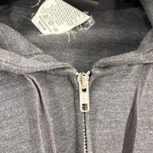 Vintage Y2K‎ Harley Davidson Women Gray Full Zip Hoodie Sweatshirt Medium Flames thumbnail 7