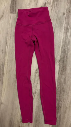 Pink Lululemon Leggings High-Rise 28" thumbnail 1