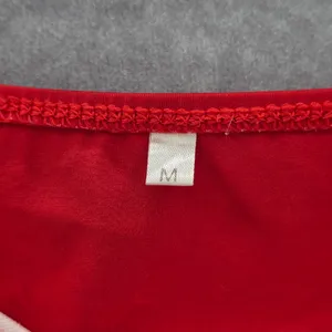 Red‎ Crisscross Strings Bikini Bottoms Swimsuit High Rise Swimwear Medium thumbnail 5